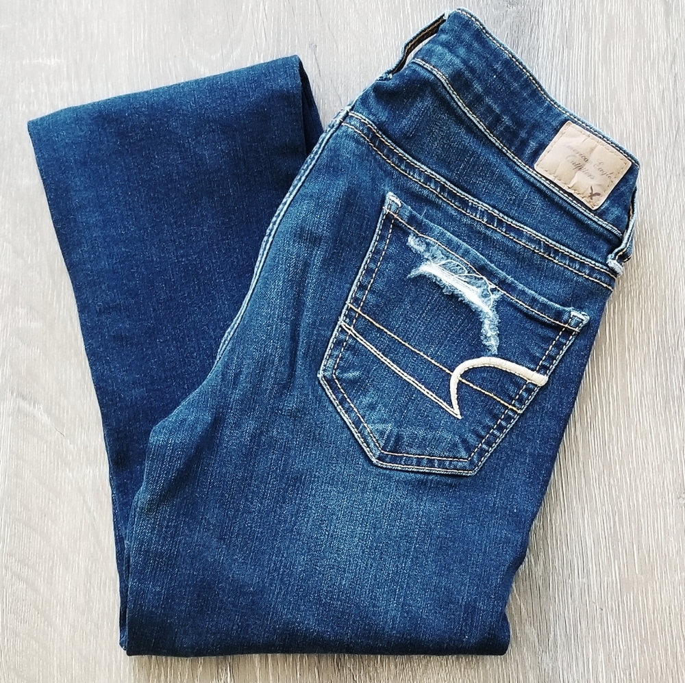 AE Distressed Skinny Jeggings